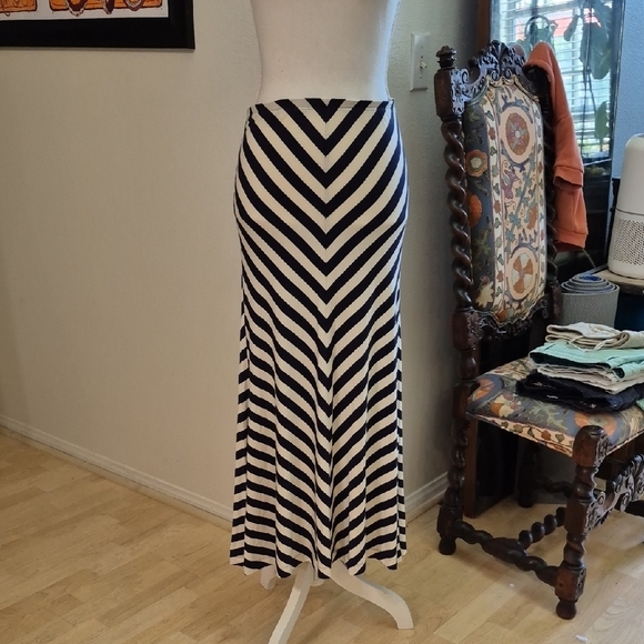 5/48 Dresses & Skirts - 5/48 Striped Blue & White Maxi Skirt